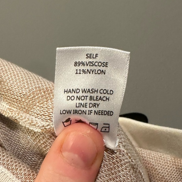 Blue Blush Mocha Swirl Halter Top and Pants Matching Set Size S Cream Multi - Picture 16 of 16